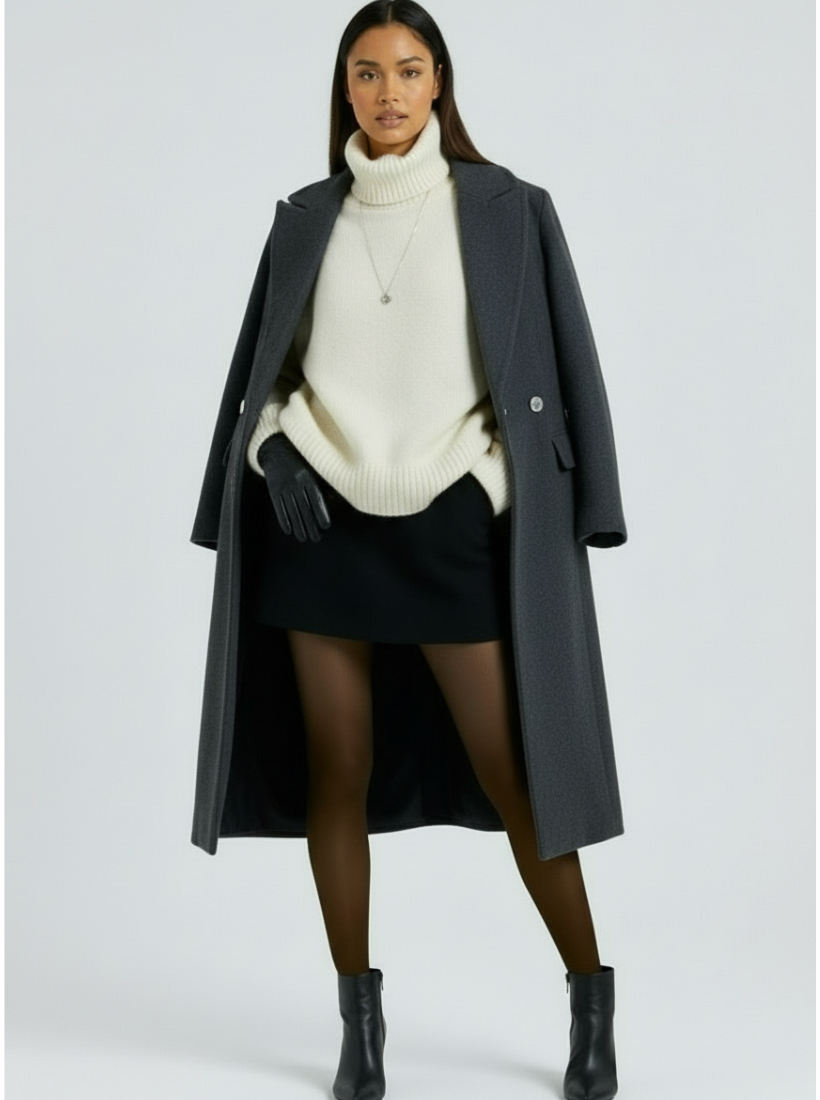 FAUX-SHEER THERMAL TIGHTS